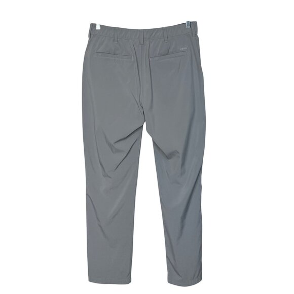 Izod Golf Pants Mens 34x32 Gray Flat Front Performance Wear Stretch Activewear - Picture 2 of 10